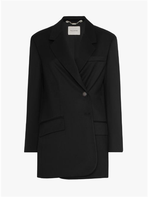 Blazer lungo asimmetrico Manila Grace MANILA GRACE | G076PUME001